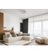 Santer Decorative Flush Ceiling Light Wood White 3000K Warm White-5