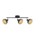 Savio Ceiling Spotlight Bar Matt Black Gold 3xE14-1