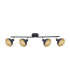 Savio Ceiling Spotlight Bar Matt Black Gold 4xE14-1