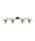 Savio Ceiling Spotlight Bar Matt Black Gold 4xE14-2