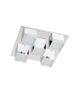 Seth Shade Cluster Ceiling Light Chrome 3000K Warm White-1