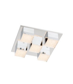 Seth Shade Cluster Ceiling Light Chrome 3000K Warm White-4