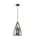 Solta Dome Pendant Ceiling Light Black Smoked-1