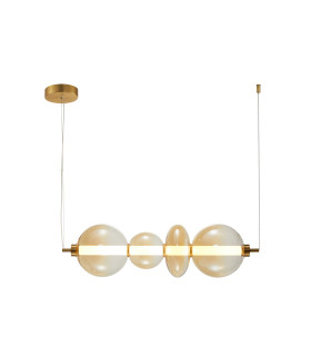 Sonte I Bar Pendant Ceiling Light Antique Bronze Matt 3000K Warm White-1