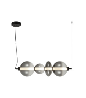 Sonte Bar Pendant Ceiling Light Matt Black 3000K Warm White-1
