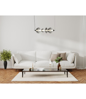 Sonte Bar Pendant Ceiling Light Matt Black 3000K Warm White-5