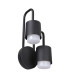 Sorano Outdoor Wall Down Lamp Black 3000K Warm White IP44-1