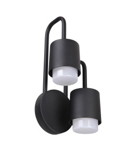 Sorano Outdoor Wall Down Lamp Black 3000K Warm White IP44-1