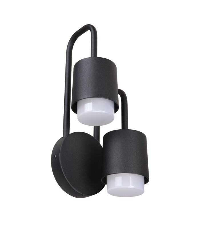Sorano Outdoor Wall Down Lamp Black 3000K Warm White IP44-1