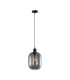 Talia Dome Pendant Ceiling Light Black Smoked-1