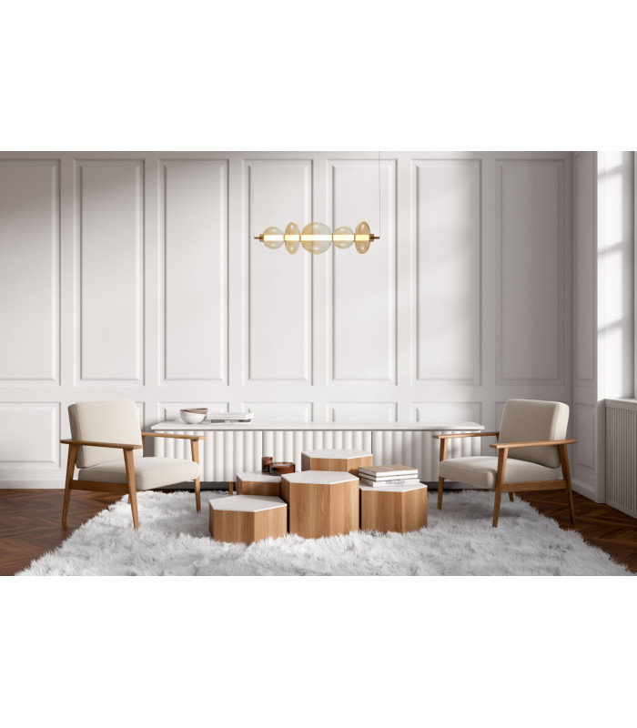 Sonte II Bar Pendant Ceiling Light Antique Bronze Matt 3000K Warm White-5