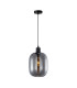 Talia Dome Pendant Ceiling Light Black Smoked-3