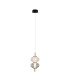 Testa Twin Slim Pendant Ceiling Light Black White 3000K Warm White-1