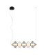 Testa Bar Pendant Ceiling Light Black White 3000K Warm White-1