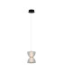 Tica Slim Pendant Ceiling Light Black White 3000K Warm White-1