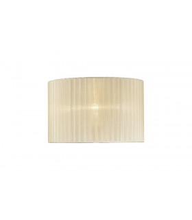 Round Organza Shade Cream 360mm x 230mm, Suitable For Table Lamp - 1