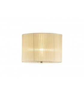 Round Organza Shade Cream 380mm x 260mm, Suitable For Floor Lamp - 1