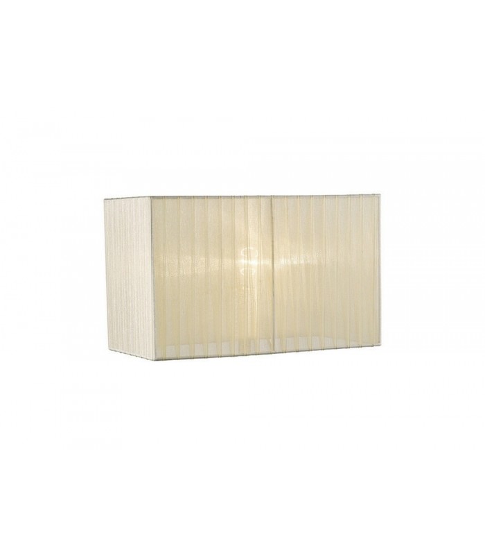 Rectangle Organza Shade, 380x190x230mm, Cream, For Table Lamp - 1