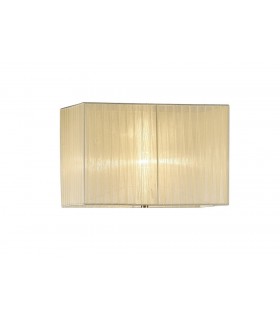 Rectangle Organza Shade, 400x210x260mm Cream, For Floor Lamp - 1