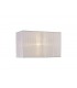 Rectangle Organza Shade, 380x190x230mm, White, For Table Lamp - 1