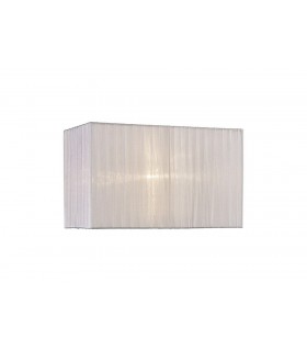 Rectangle Organza Shade, 380x190x230mm, White, For Table Lamp - 1