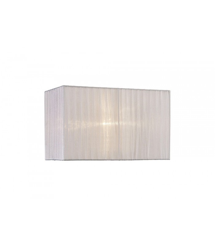 Rectangle Organza Shade, 380x190x230mm, White, For Table Lamp - 1