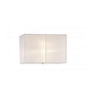 Rectangle Organza Shade, 400x210x260mm, Cream, White, For Floor Lamp - 1