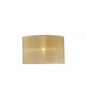 Round Organza Shade Soft Bronze 360mm x 230mm, Suitable For Table Lamp - 1
