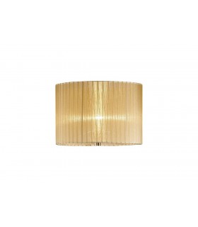 Round Organza Shade Soft Bronze 380mm x 260mm, Suitable For Floor Lamp - 1