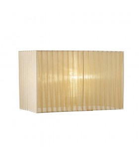 Rectangle Organza Shade, 400x210x260mm, Soft Bronze, For Floor Lamp - 1