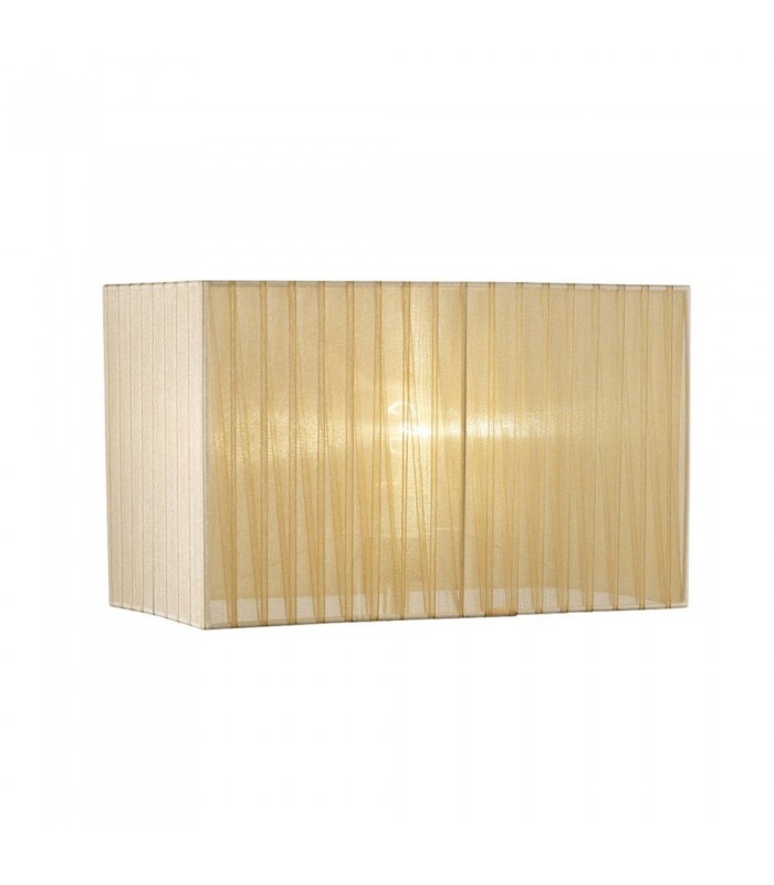 Rectangle Organza Shade, 400x210x260mm, Soft Bronze, For Floor Lamp - 1