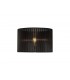 Round Organza Shade Black 360mm x 230mm, Suitable For Table Lamp - 1