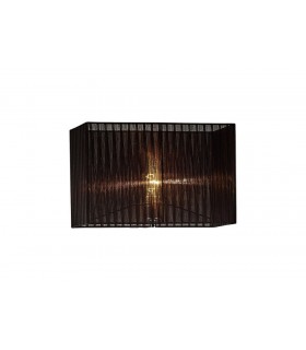 Rectangle Organza Shade, 400x210x260mm, Black, For Floor Lamp - 1