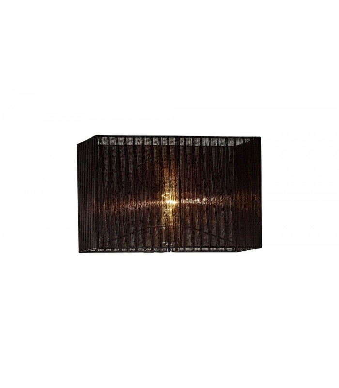 Rectangle Organza Shade, 400x210x260mm, Black, For Floor Lamp - 1
