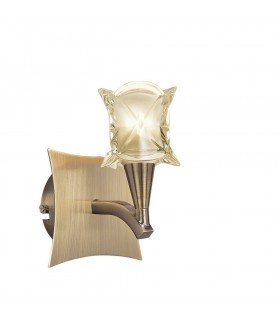 Wall LampSwitched 1 Light G9, Antique Brass - 1
