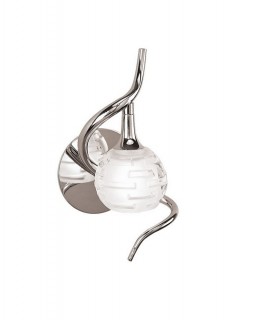 Wall Lamp Switched 1 Light G9, Polished Chrome - 1