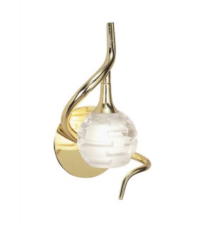 Wall Lamp Switched 1 Light G9, Polished Brass - 1