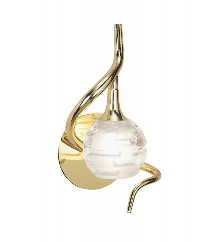 Wall Lamp Switched 1 Light G9, Polished Brass - 1