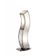 E27 Table Lamp 2 Light E27, Polished Chrome, White Acrylic - 1