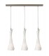 Ceiling Pendant 3 Light E27 Line, Satin Nickel - 1