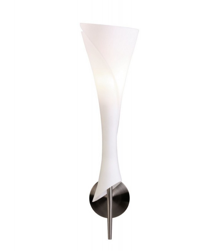 Wall Lamp Switched 1 Light E14, Satin Nickel - 1