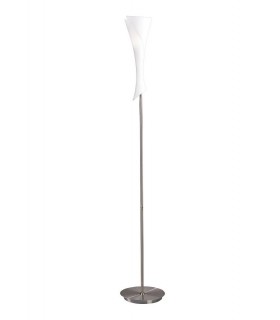 Floor Lamp 1 Light E14, Satin Nickel - 1