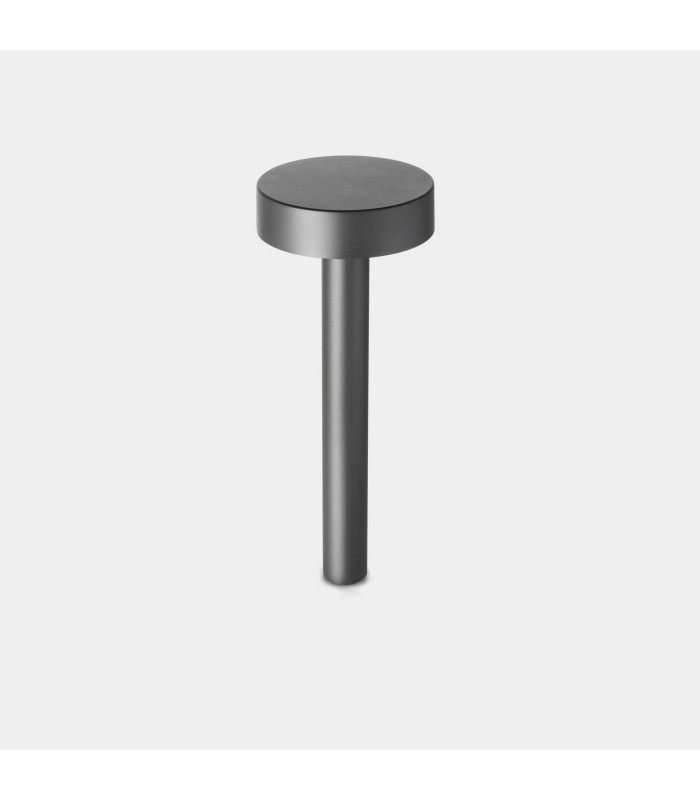 Orbit Covered Outdoor Pedestal Light 50cm Urban Grey LED 11.5W CCT 2700-3200-4000K IP66 On-Off
