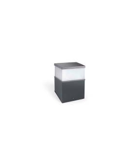 Cubik Outdoor Pedestal Light 20.1cm Urban Grey Matt LED 17.5W CCT 2700-3200-4000K IP65 On-Off-1