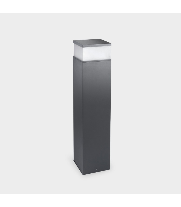 Cubik Outdoor Bollard 65cm Urban Grey Matt LED 17.5W CCT 2700-3200-4000K IP65 On-Off-1