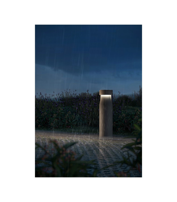Rek Outdoor Pedestal Light 53.3cm Urban Grey LED 14.5W PC Amber IP66 On-Off-2