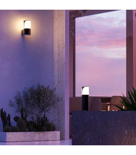 Astra Outdoor Pedestal Light 30cm Urban Grey E27 15W IP54-2