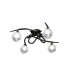 Semi Flush Ceiling 4 Light G9, Black Chrome - 1