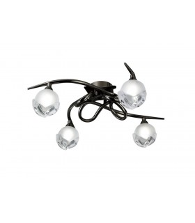 Semi Flush Ceiling 4 Light G9, Black Chrome - 1