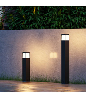 Veta Outdoor Bollard 80cm Black E27 15W IP54-2